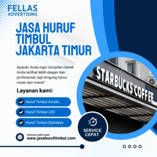 Jasa Huruf Timbul Jakarta Timur