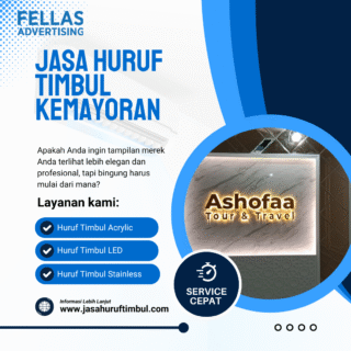 Jasa Huruf Timbul Kemayoran