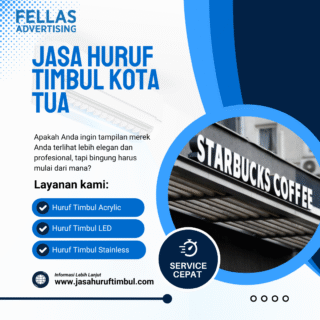 Jasa Huruf Timbul Kota Tua