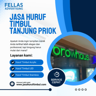 Jasa Huruf Timbul Tanjung Priok