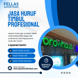Jasa Huruf Timbul Profesional