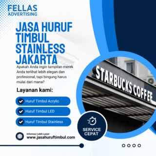 Jasa Huruf Timbul Stainless Jakarta