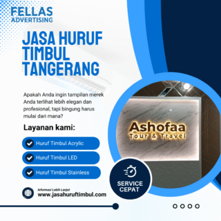 Jasa Huruf Timbul Tangerang