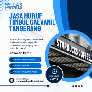 Jasa Huruf Timbul Galvanil Tangerang