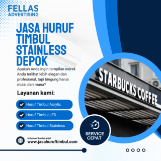 Jasa Huruf Timbul Stainless Depok