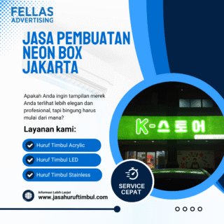 Jasa Pembuatan Neon Box Jakarta