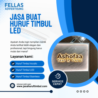 jasa buat huruf timbul LED