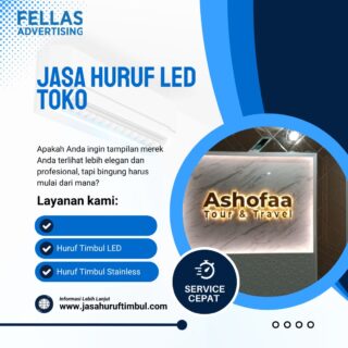 Jasa Buat Neon Box Akrilik